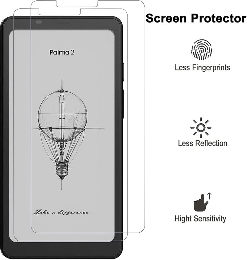 Baoshim Anti-Glare Matte Screen Protector for 6.13" Onyx Boox Palma 2/Boox Palma 1，Reduce Eye Strain and Touch Sensitive - Image 4